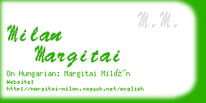 milan margitai business card